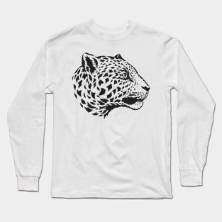 Silhouette Jaguar insignia Long Sleeve T-Shirt